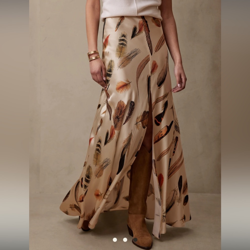 Silk Maxi Skirt Banana Republic